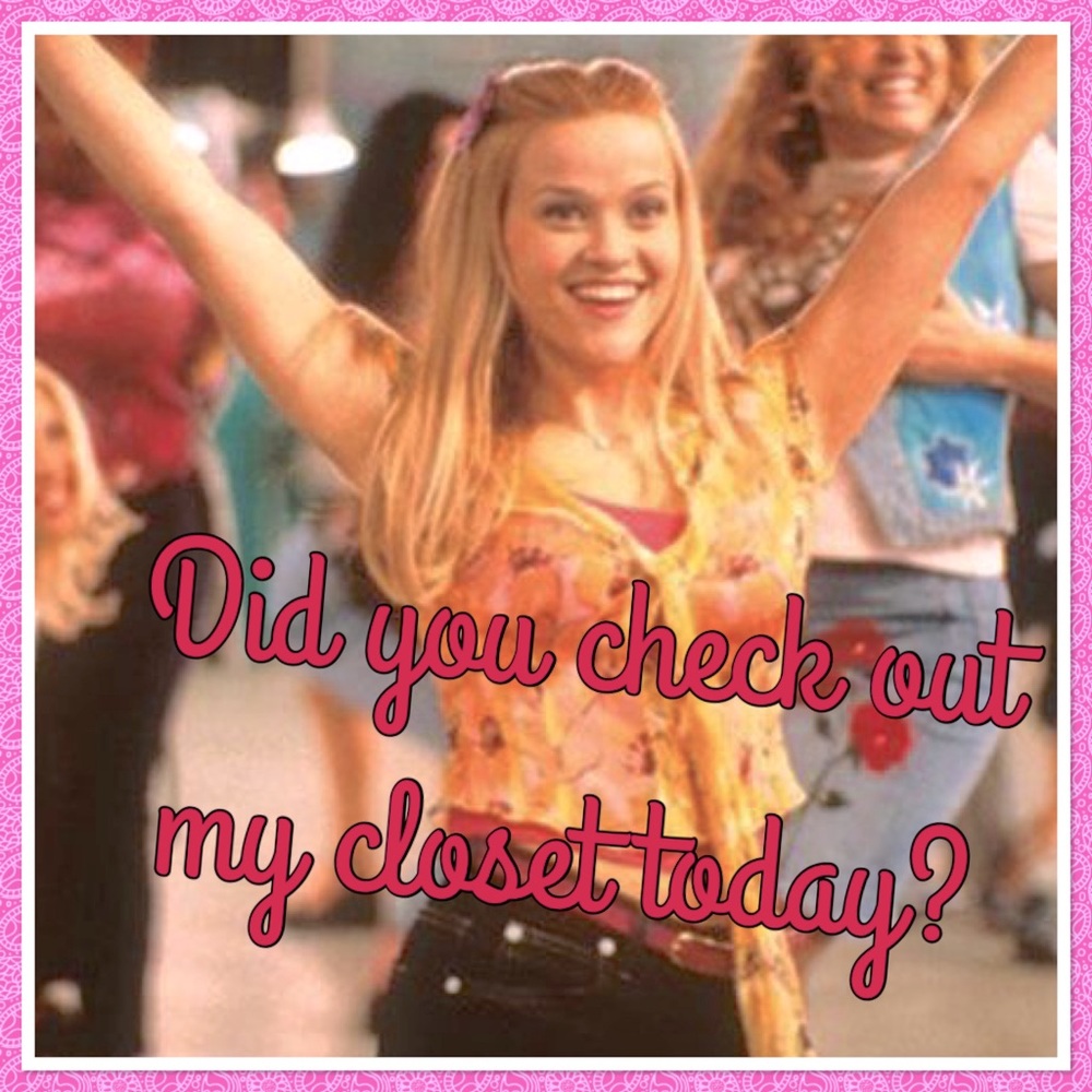 Did you check out my closet today 😉?